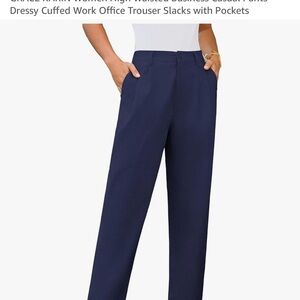 Grace Karin Navy Women's Dressy Trousers